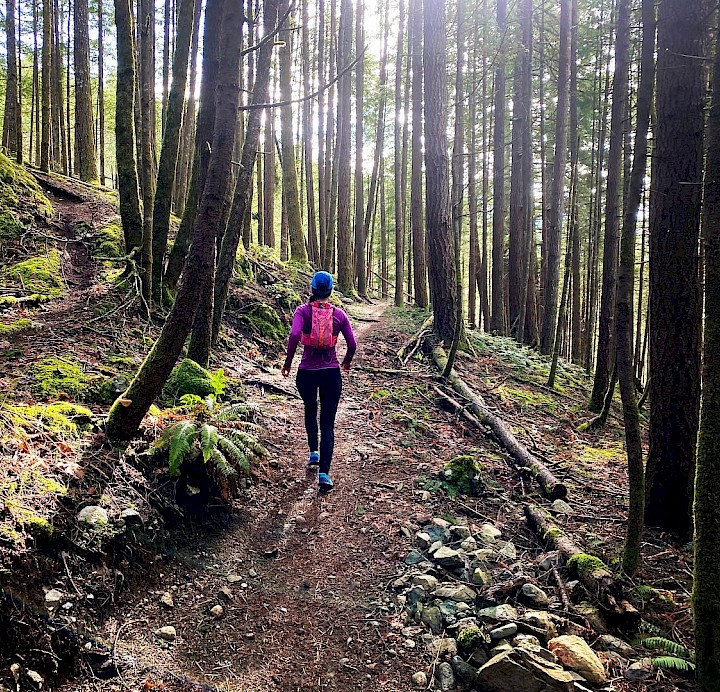 Trail running in Squamish