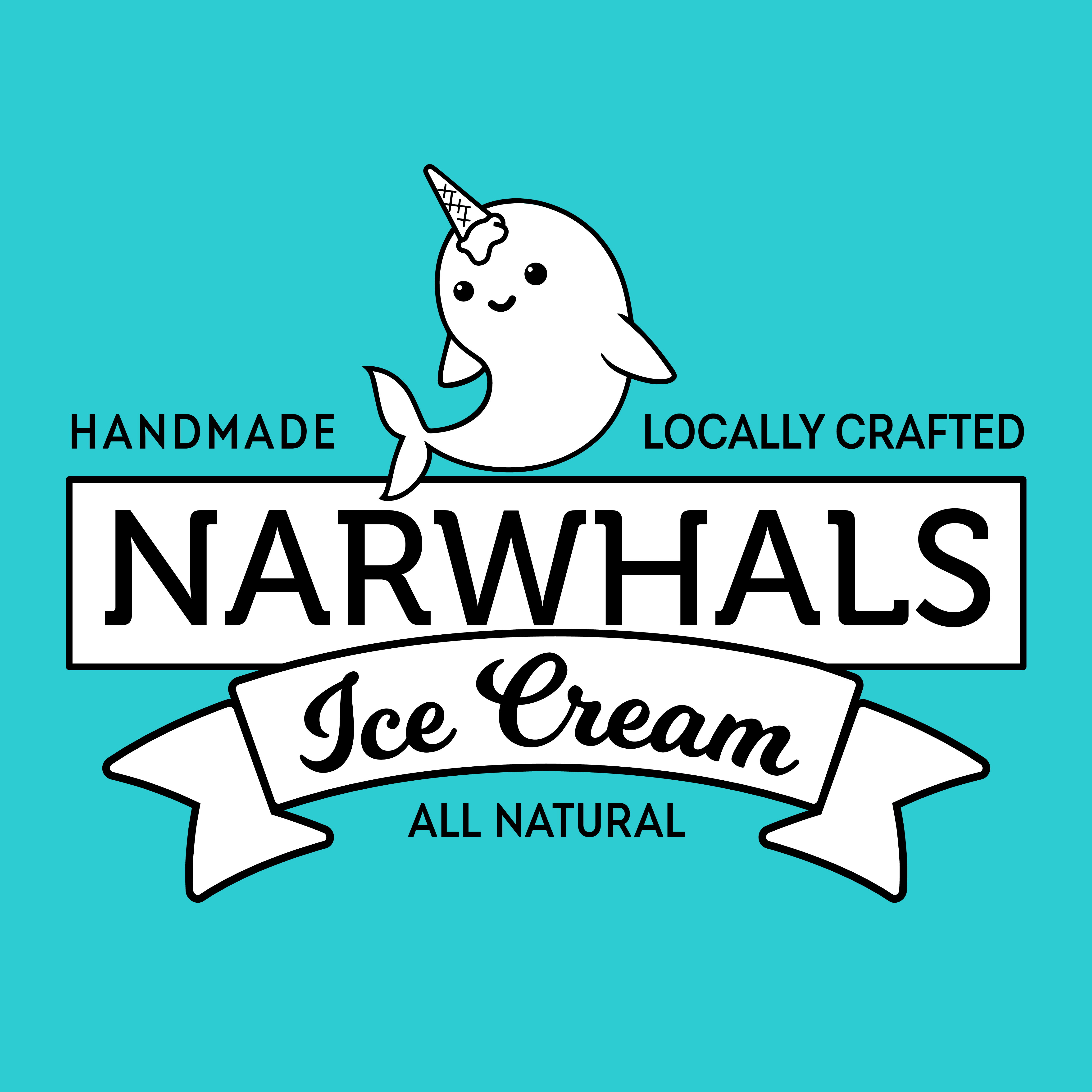 Narwhals Ice Cream Logo
