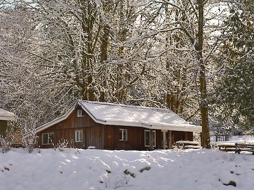 Winter at Sunwolf Riverside Resort