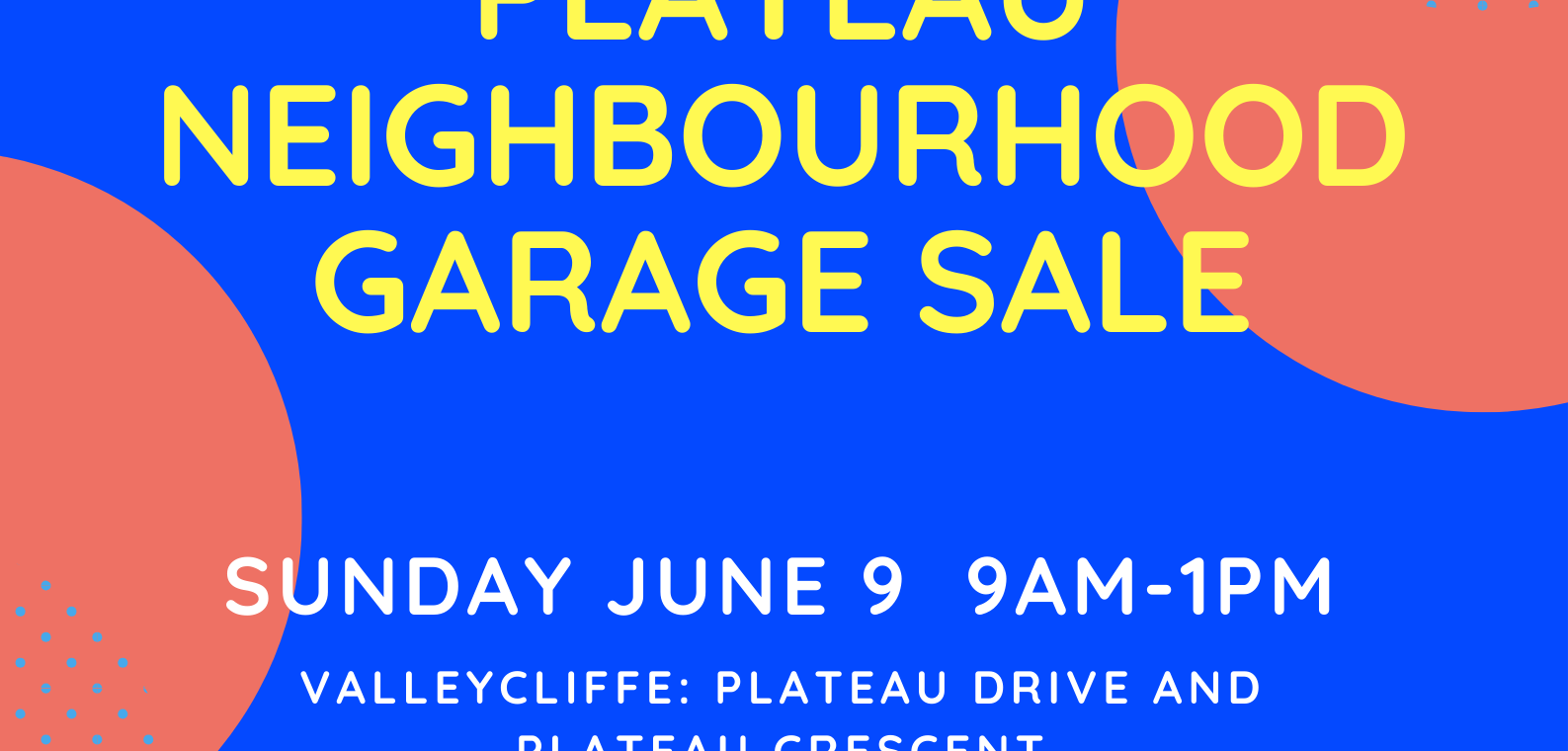 Plateau Neighbourhood Garage Sale