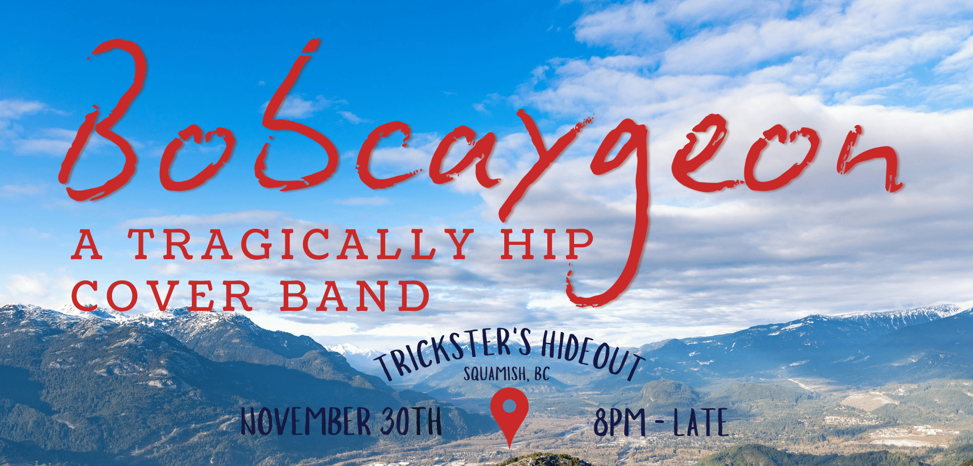 Bobcaygeon – Tragically Hip Cover Band