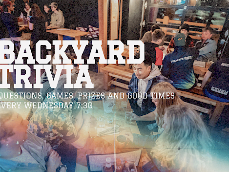 Backyard Trivia Every Wednesday 7:30
