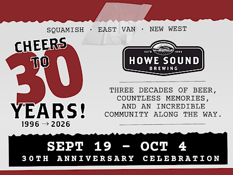 Cheers to 30 Years of Howe Sound Brewing!